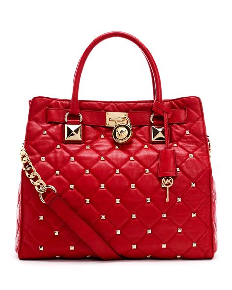 michael kors hamilton red large|michael kors hamilton satchel.